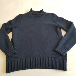 J. Crew navy 1988 roll neck sweater